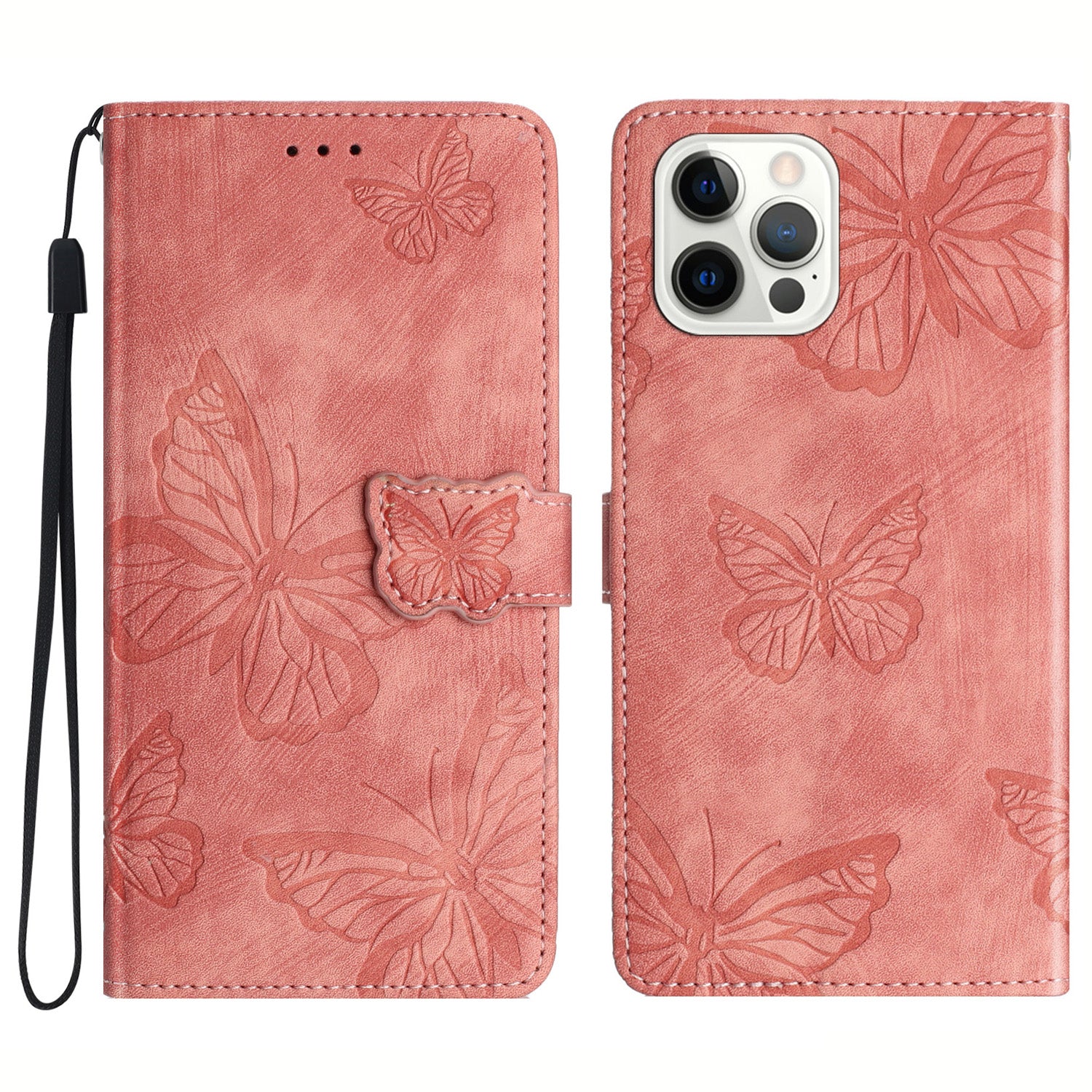Shockproof Case for iPhone 14 Pro Max PU Leather Stand Wallet Butterfly Imprinted Skin-touch Phone Cover Shockproof Case for iPhone 14 Pro Max PU Leather Stand Wallet Butterfly Imprinted Skin-touch Phone Cover